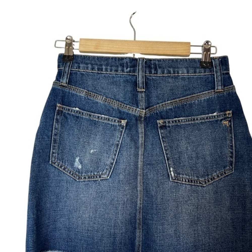 Madewell Rigid Denim Straight Mini Skirt: Reworked Edition - Picture 8 of 11